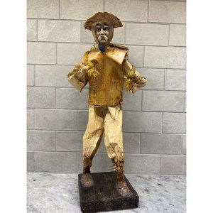 Traditional Mexican Cartoneria Paper-Mache Fisherman
